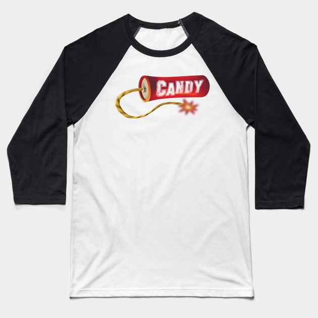 Candy Baseball T-Shirt by Toby Wilkinson